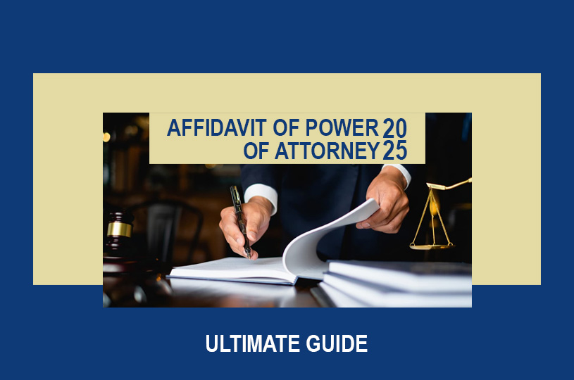 Affidavit of Power of Attorney 2025