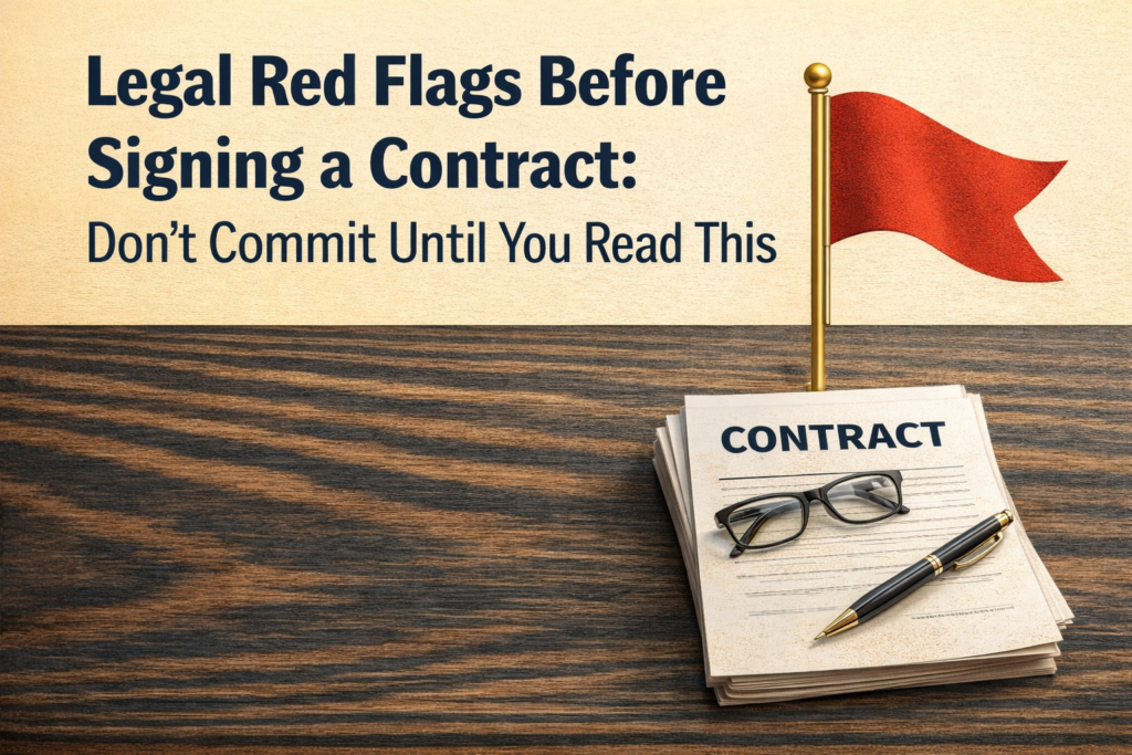 legal red flags before signing a contract